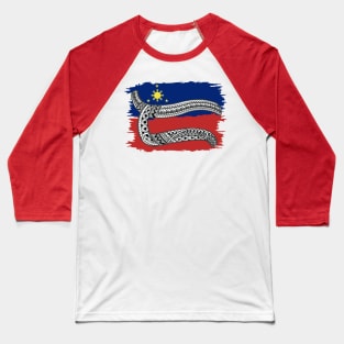 Philippine Flag Tribal line Art / Baybayin word DA / RA Baseball T-Shirt